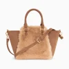 Vanessa Wu Sacs>Sac Trapeze Filippa Bi-Matiere Camel