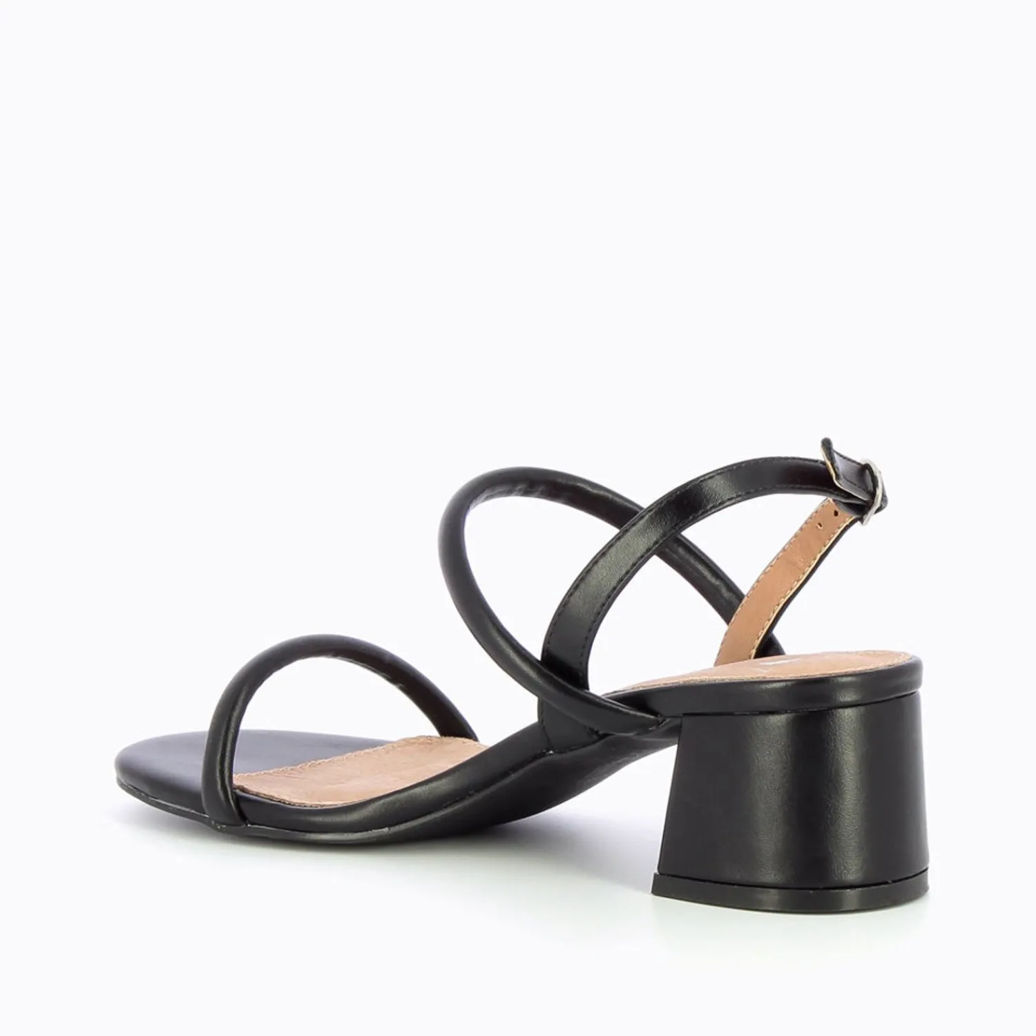 Vanessa Wu Sandales À Talon, Compensées>Sandales A Talon Minimalistes Cynthia Noires