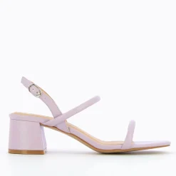 Vanessa Wu Sandales À Talon, Compensées>Sandales A Talon Minimalistes Oriane Lilas
