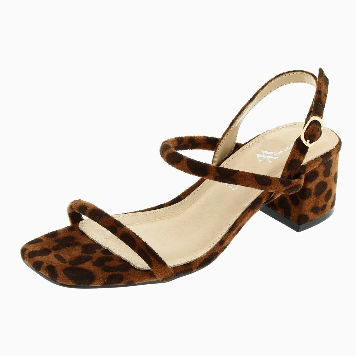 Vanessa Wu Sandales À Talon, Compensées>Sandales A Talon Minimalistes Romy Leopard
