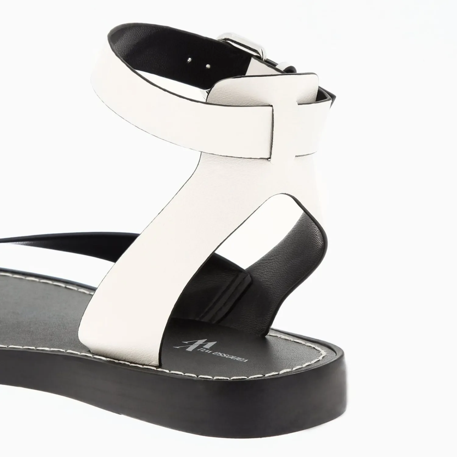 Vanessa Wu Sandales Plates>Sandales Amanda Ivoire Minimalistes A Passe-Pouce