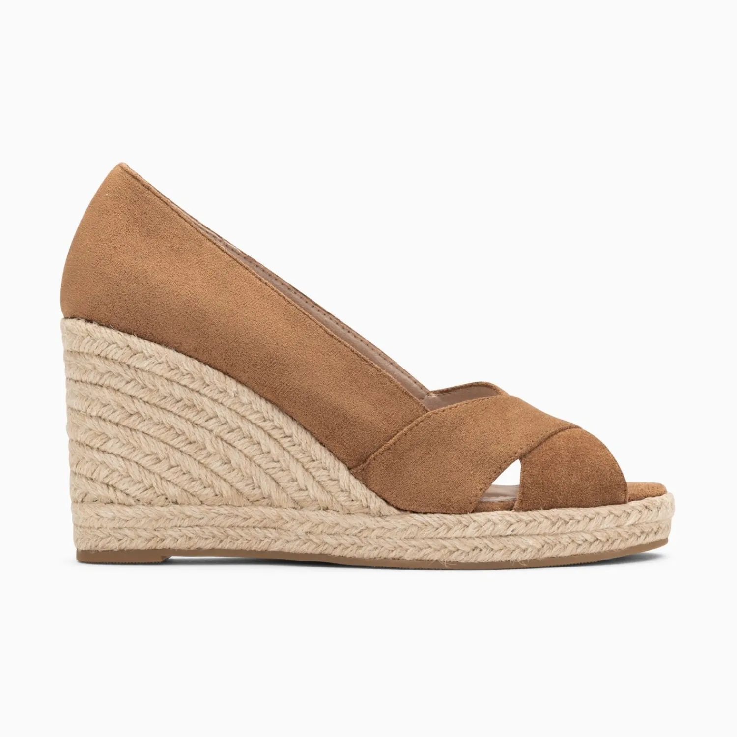 Vanessa Wu Sandales À Talon, Compensées>Sandales Compensees Peep-Toe Leonie Noisette