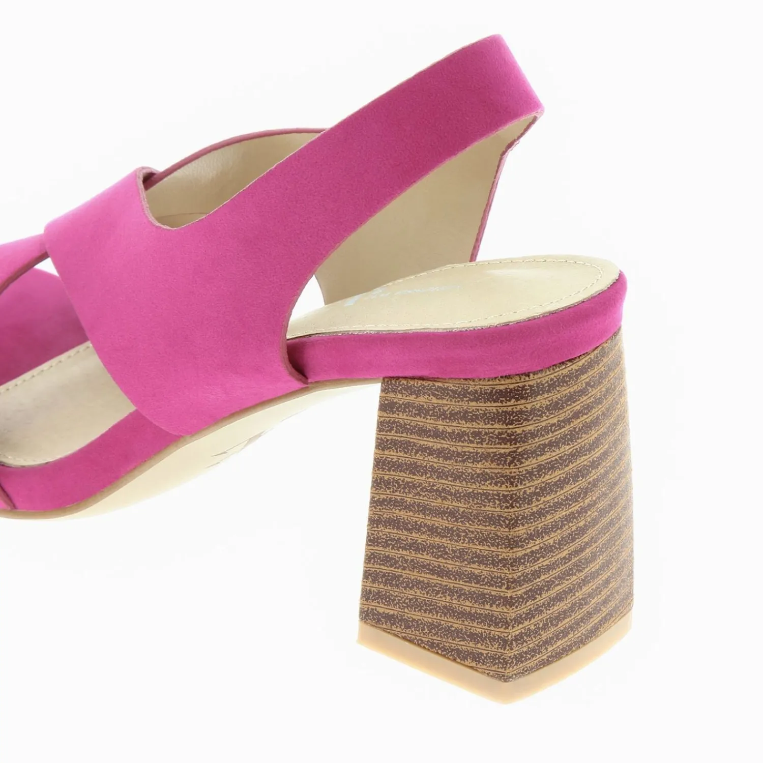 Vanessa Wu Sandales À Talon, Compensées>Sandales Dakota Fuchsia A Brides Croisees Et Talon Haut