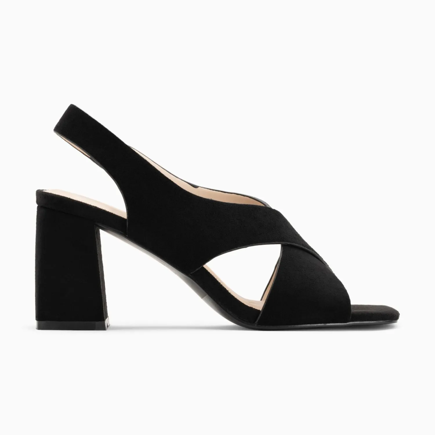 Vanessa Wu Sandales À Talon, Compensées>Sandales Lauren Noires A Brides Croisees Et Talon Haut