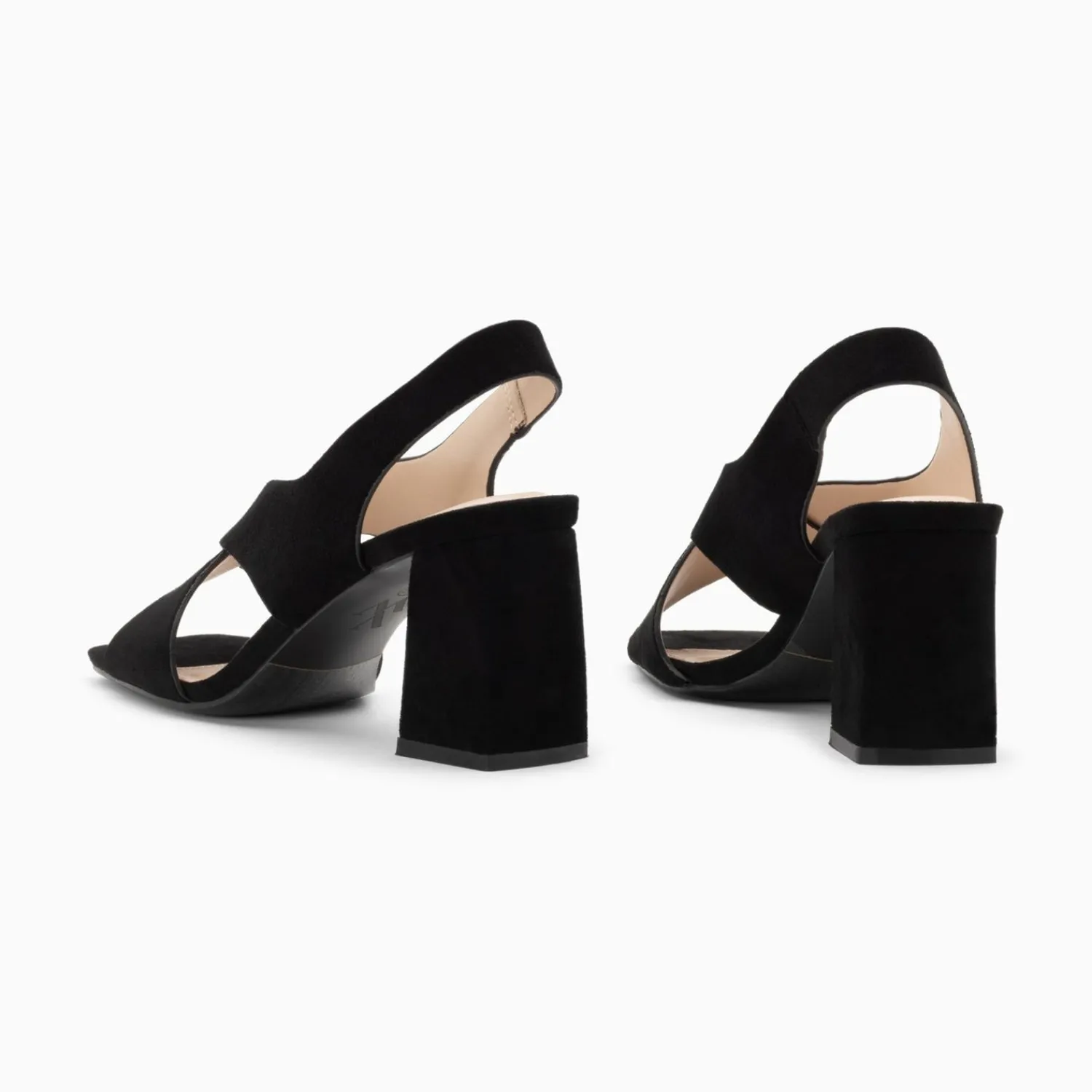 Vanessa Wu Sandales À Talon, Compensées>Sandales Lauren Noires A Brides Croisees Et Talon Haut