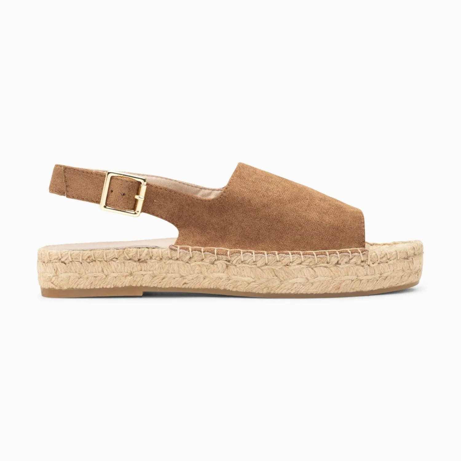 Vanessa Wu Sandales Plates>Sandales Marjolaine Noisette A Semelle Espadrille