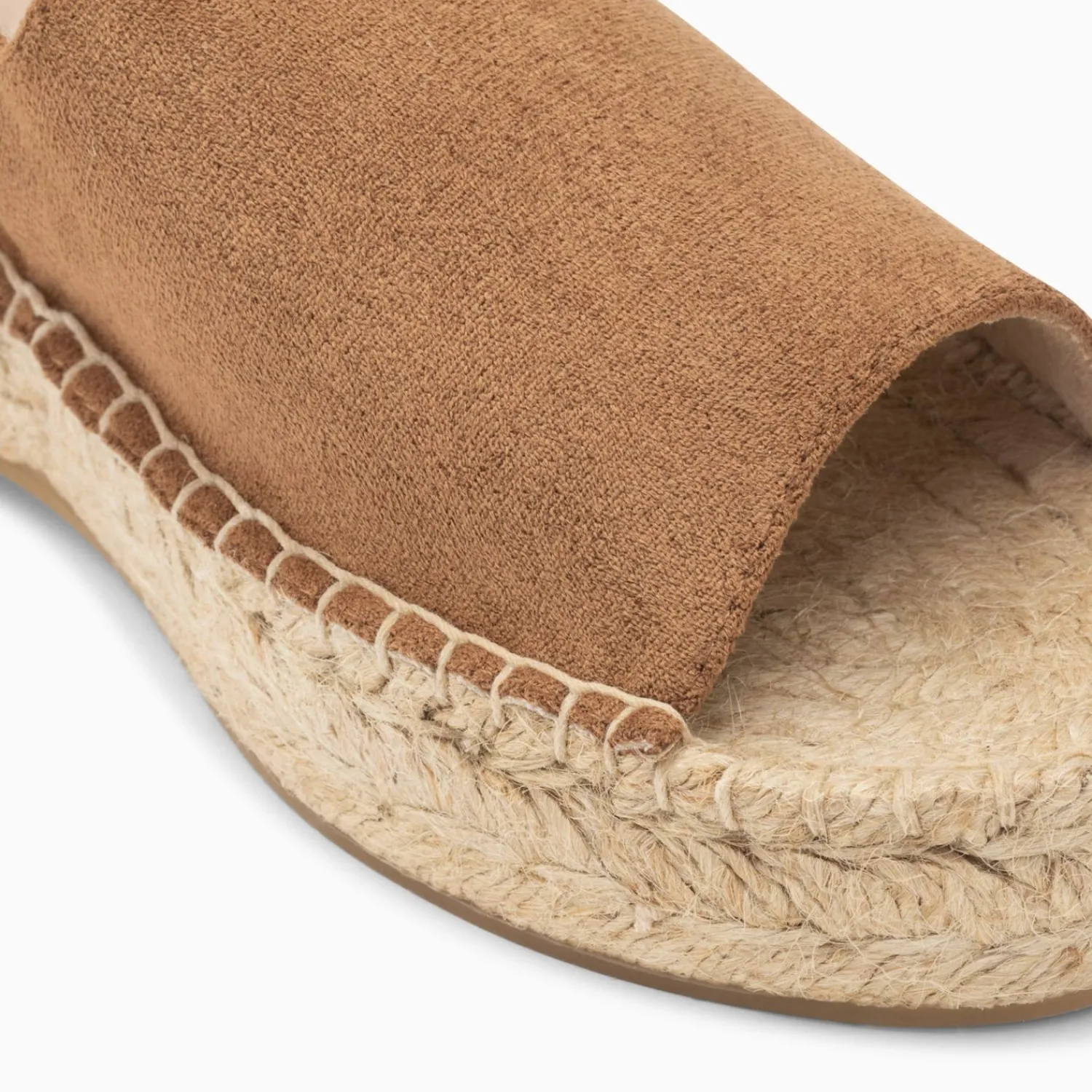 Vanessa Wu Sandales Plates>Sandales Marjolaine Noisette A Semelle Espadrille