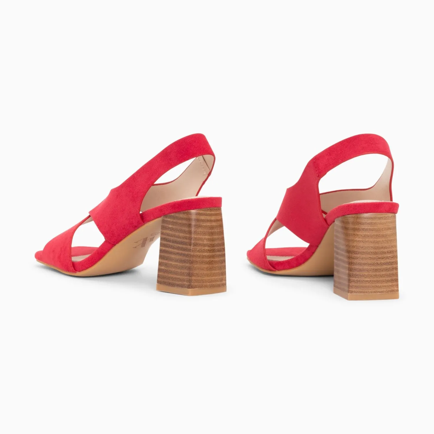 Vanessa Wu Sandales À Talon, Compensées>Sandales Maxinne Framboise A Brides Croisees Et Talon Haut