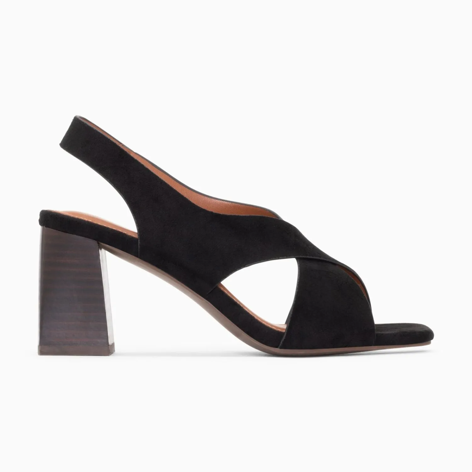 Vanessa Wu Sandales À Talon, Compensées>Sandales Maxinne Noires A Brides Croisees Et Talon Haut