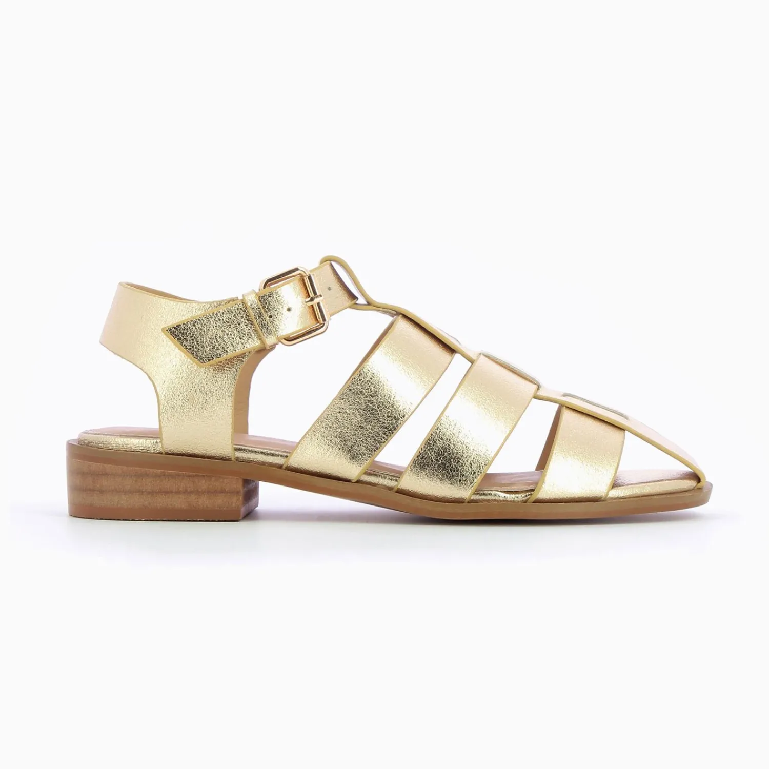 Vanessa Wu Sandales Plates>Sandales Plates Arielle Or Style Pecheur