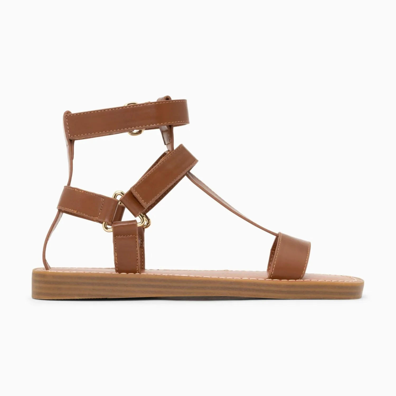 Vanessa Wu Sandales Plates>Sandales Plates Assia Camel A Scratchs