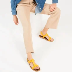 Vanessa Wu Sandales Plates>Sandales Plates Astrid Jaunes