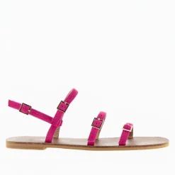 Vanessa Wu Sandales Plates>Sandales Plates Jorja A Fines Brides Fuchsia