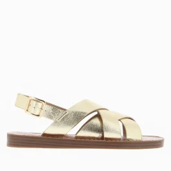 Vanessa Wu Sandales Plates>Sandales Terry Or A Brides Croisees